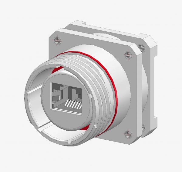 RJ45 Pin Header - Double Flange